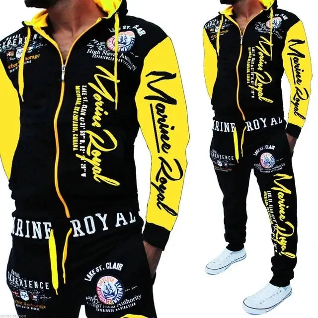 Men's Sweat Suits Joggers Hoodie Set