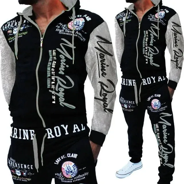 Men's Sweat Suits Joggers Hoodie Set