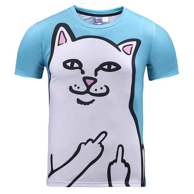 Mr.1991INC New Fashion Men/women 3d t-shirt funny print colorful hair Lion King summer cool t shirt street wear tops tees