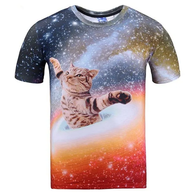 Mr.1991INC New Fashion Men/women 3d t-shirt funny print colorful hair Lion King summer cool t shirt street wear tops tees