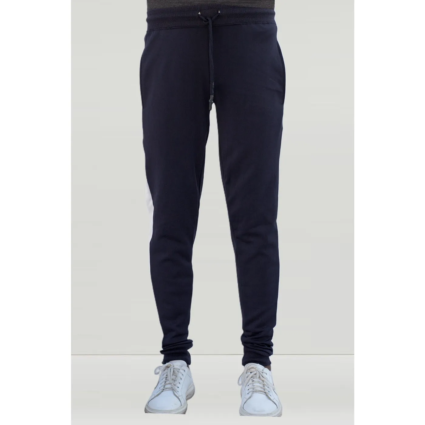 Navy Sports Side Stripe Joggers