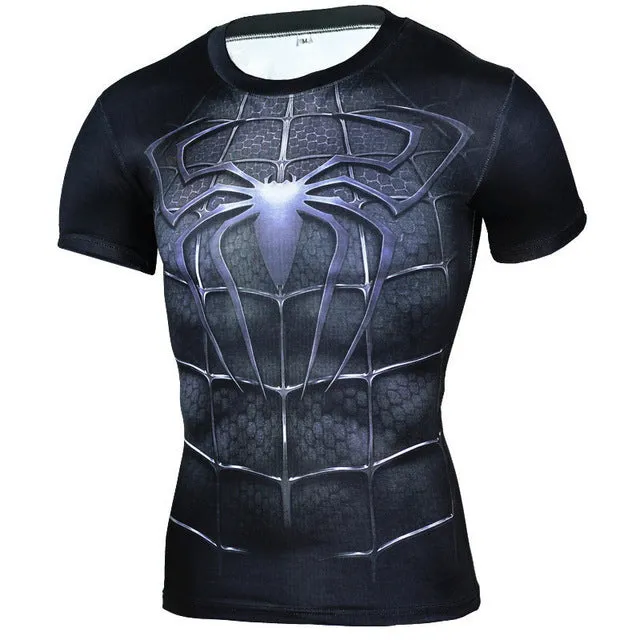 New Superhero Winter Soldier Bucky Anime 3D T Shirt Fitness Men Crossfit T-Shirt Long Sleeve Compression Shirt