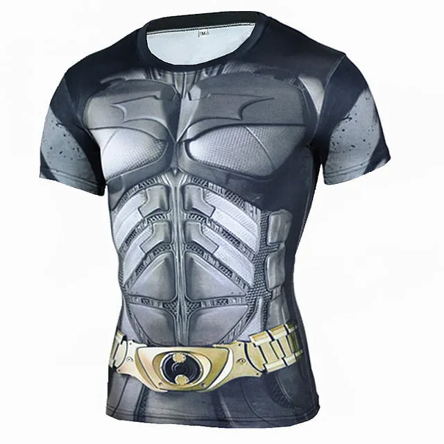 New Superhero Winter Soldier Bucky Anime 3D T Shirt Fitness Men Crossfit T-Shirt Long Sleeve Compression Shirt