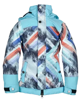 Nikita Girls Magnolia Jacket - Geo Storm/Caribean