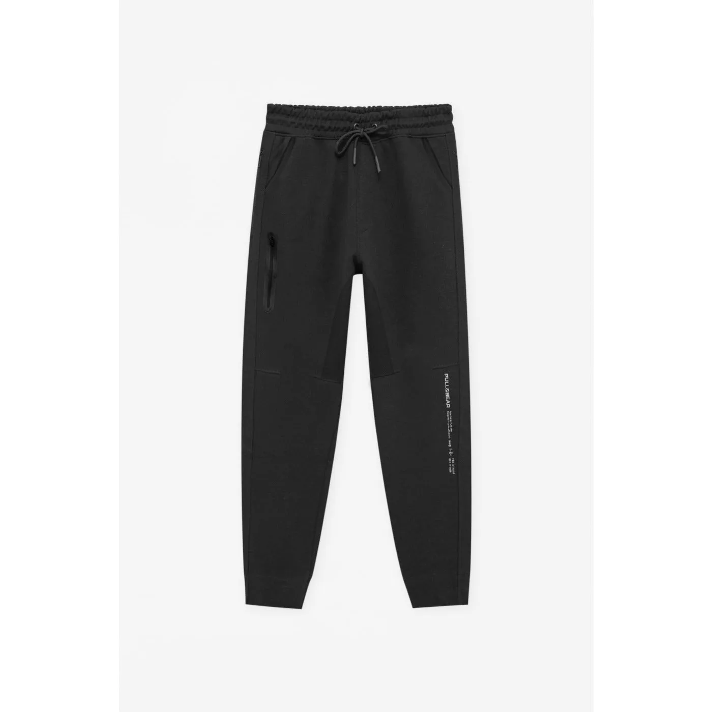 PB Black Polyester Slim Joggers