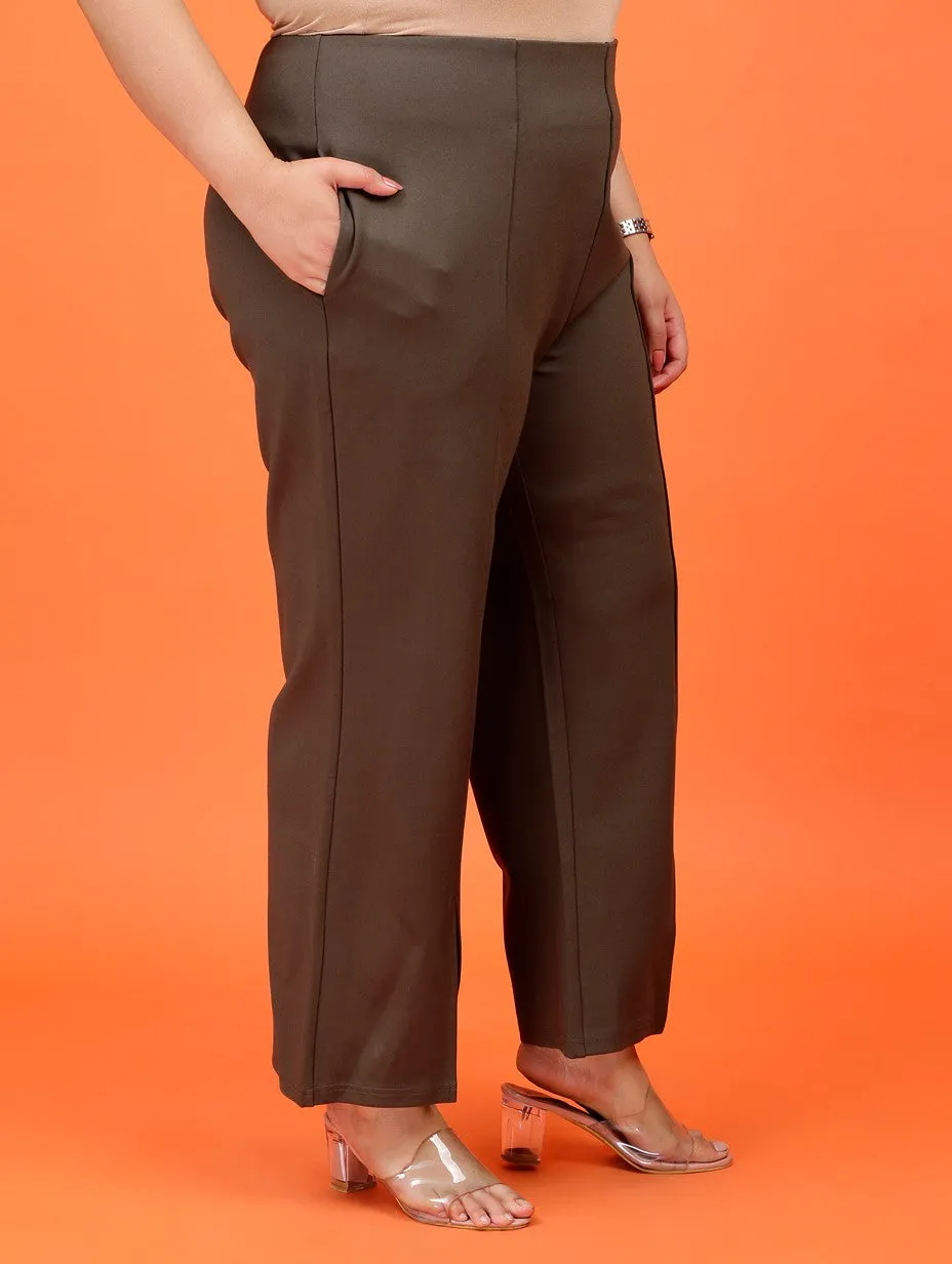 Plus Size Women Boot Cut Trouser