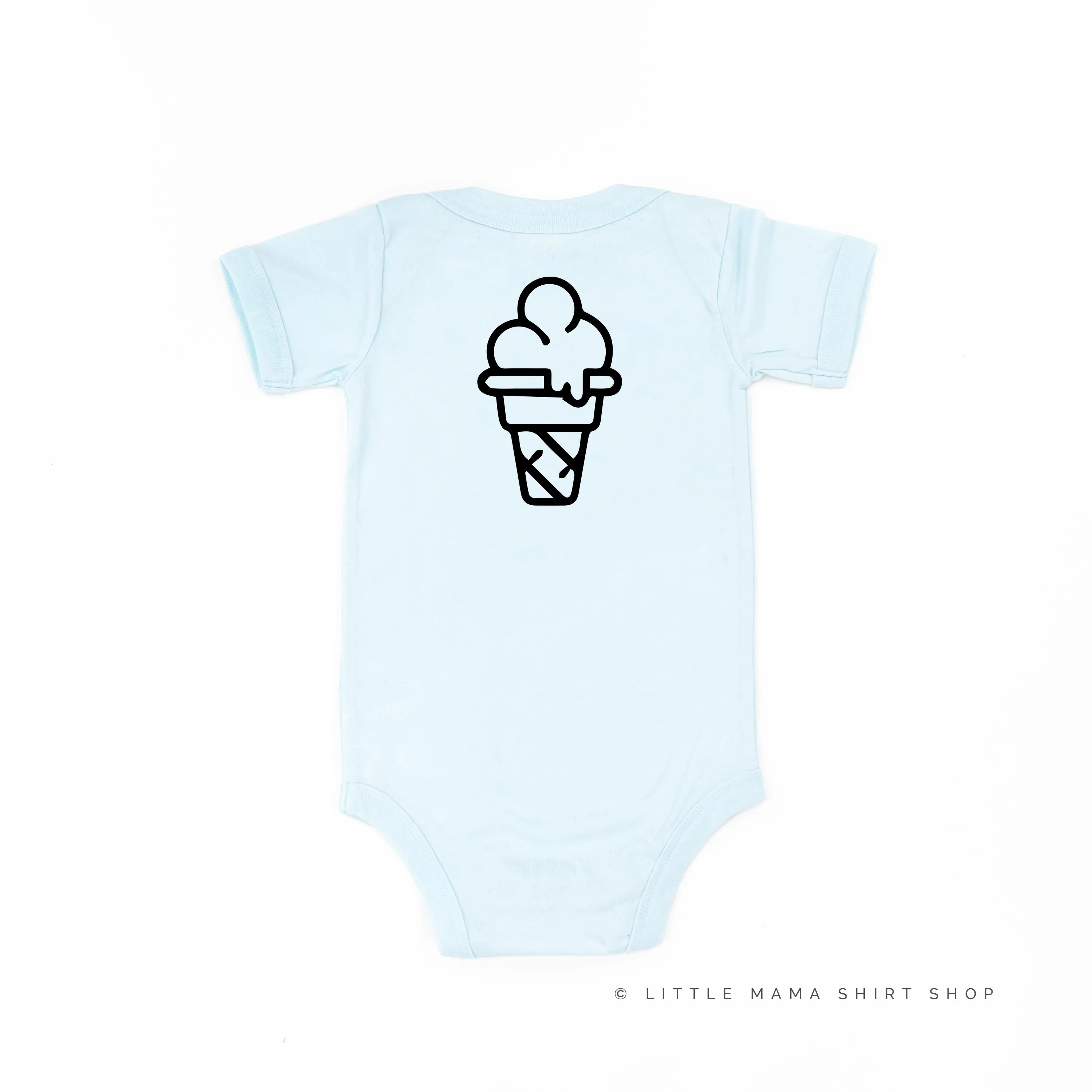 Professional Ice Cream Taste Tester -  Single Cone on Back - Short Sleeve Child Shirt