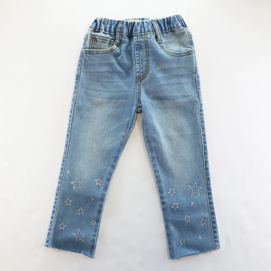 Rhinestone Star Stretch Jeans