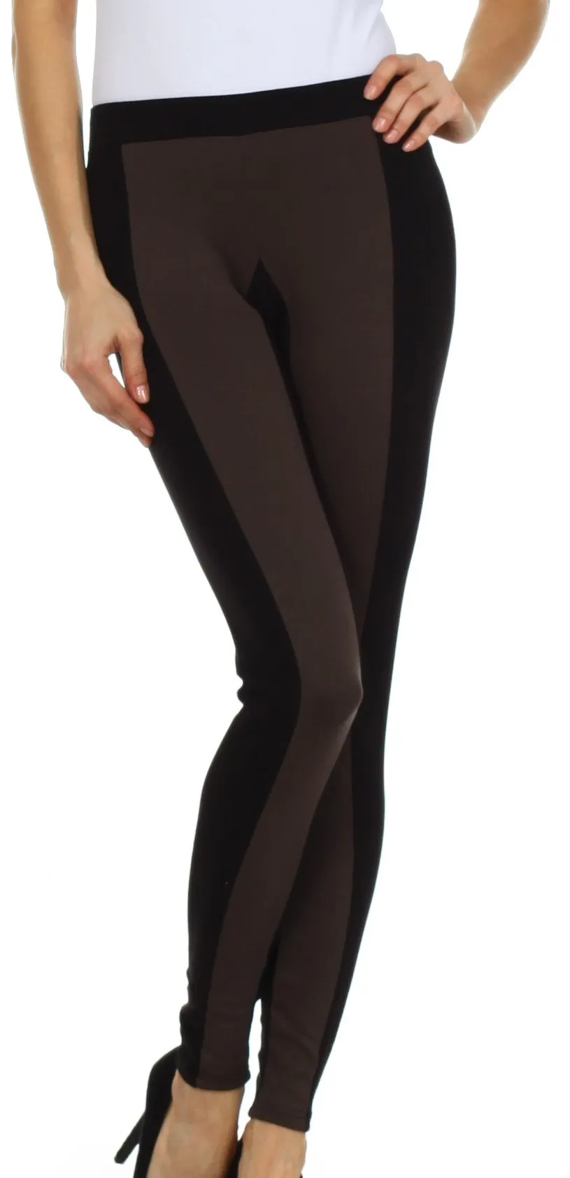 Sakkas Contrast Stripe Fashion Leggings