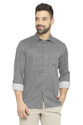 Slim Fit Tencel Printed Shirt