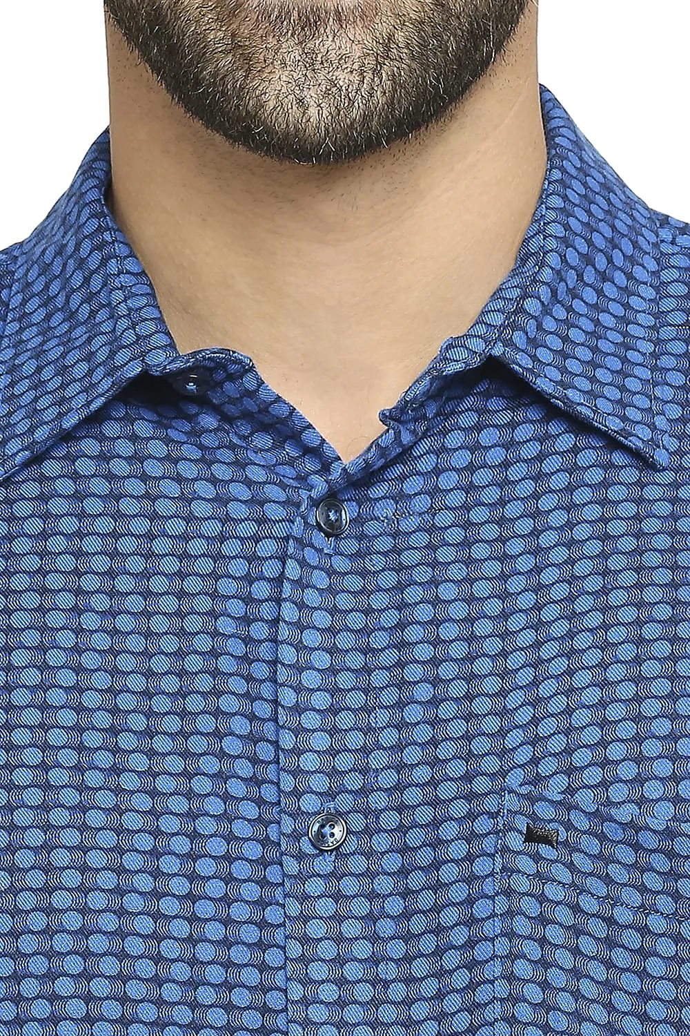 Slim Fit Tencel Printed Shirt