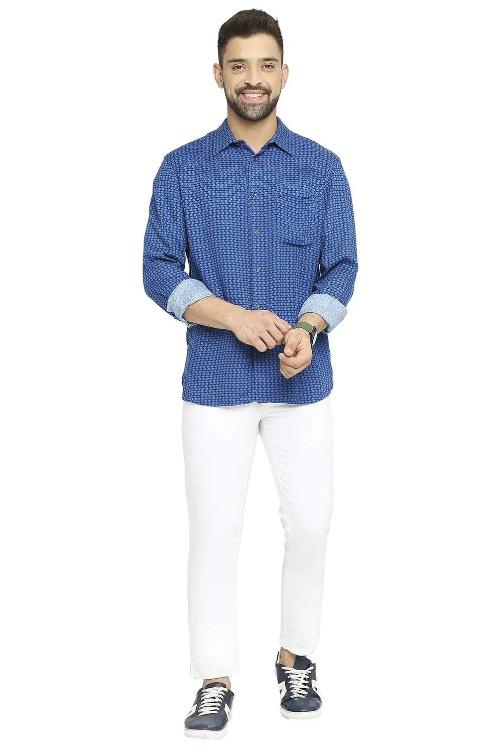 Slim Fit Tencel Printed Shirt