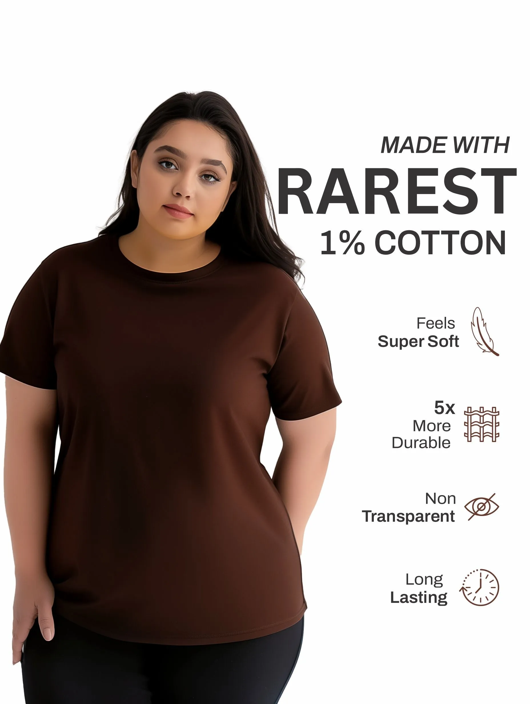 Solid Women Plus Size T-shirt