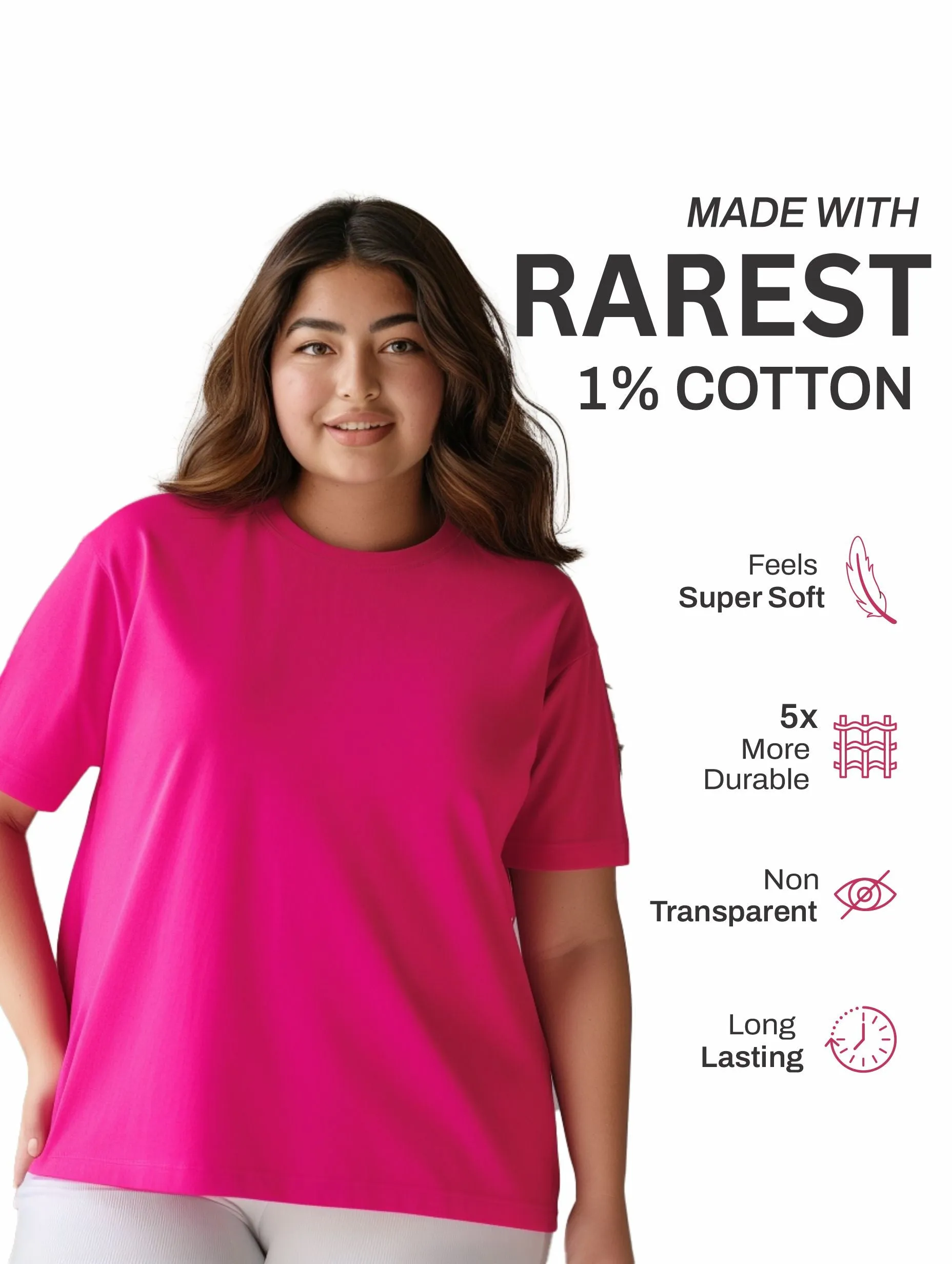 Solid Women Plus Size T-shirt