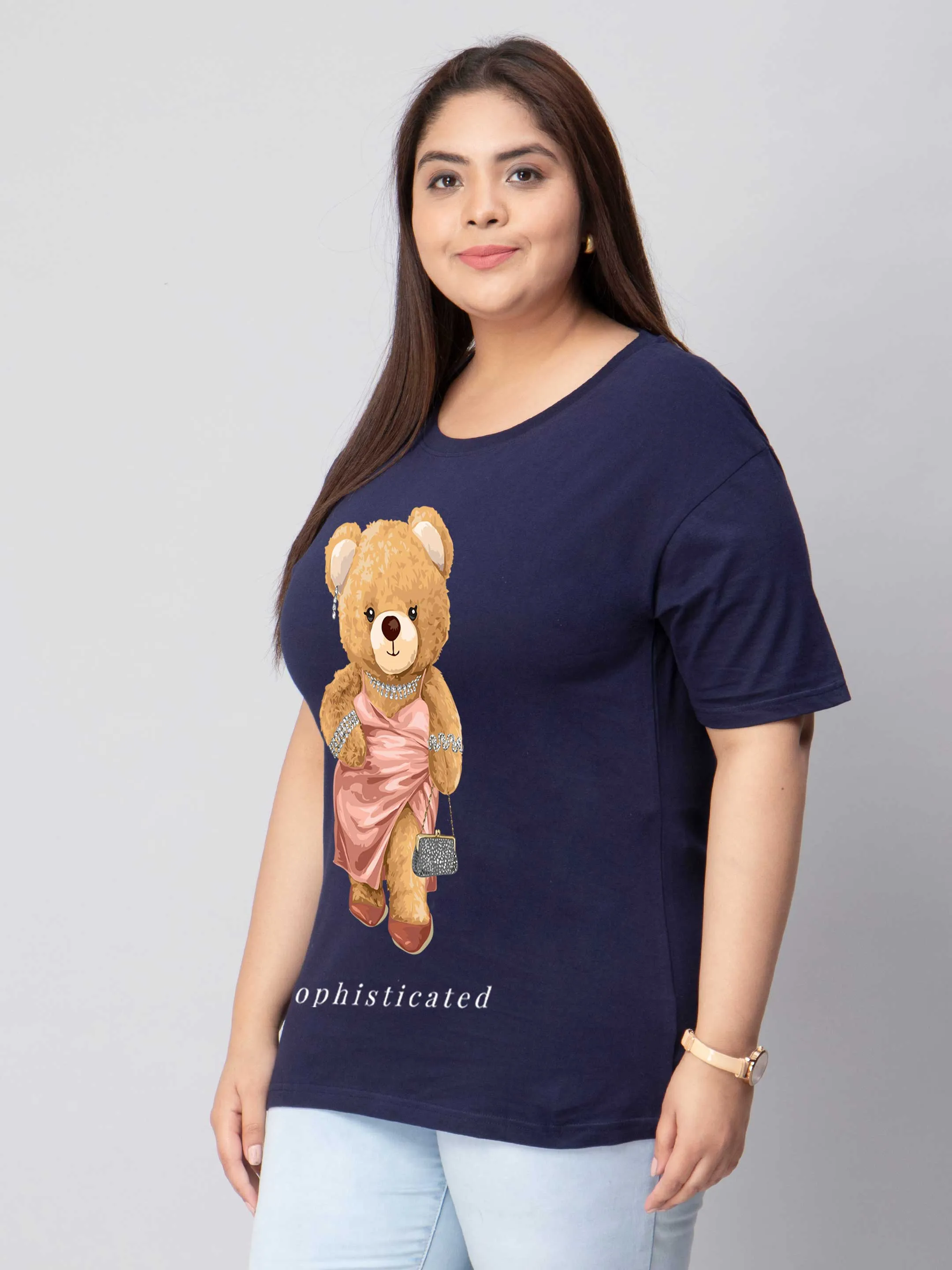 Sophisticated Bear Plus Size Women T-Shirt