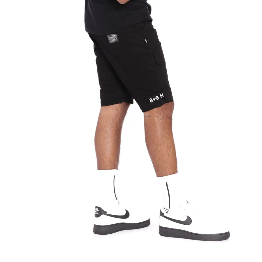 Strapped Up Slim Utility Shorts Black OG