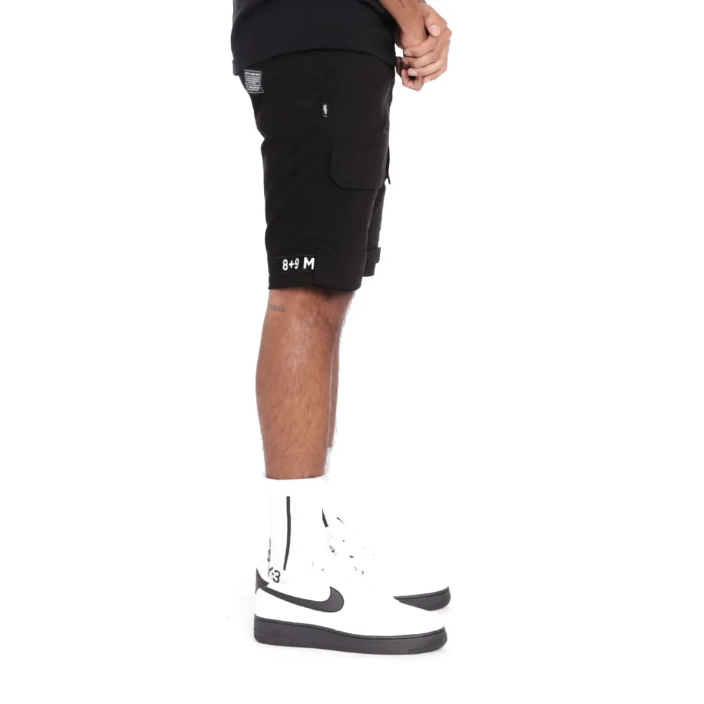 Strapped Up Slim Utility Shorts Black OG