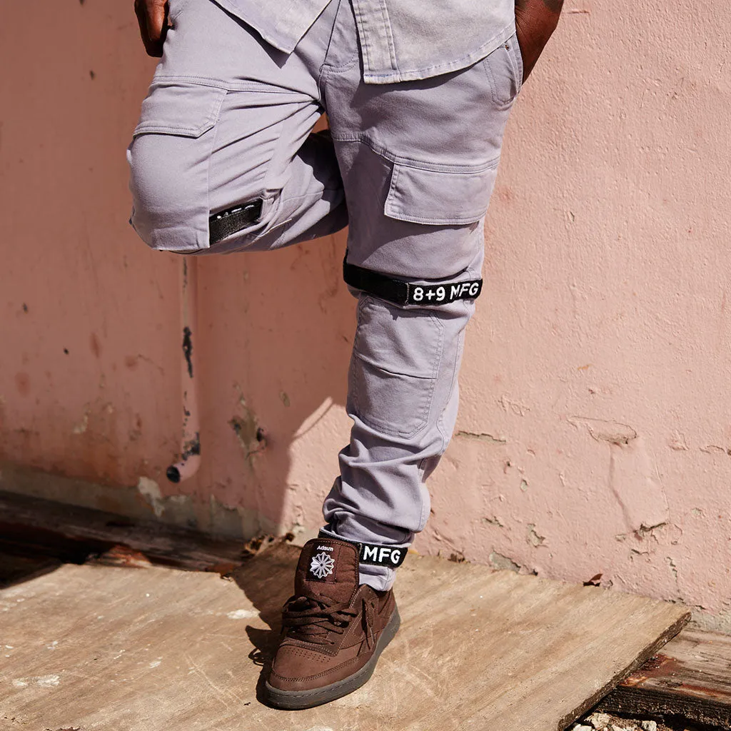 Strapped Up Vintage Washed Utility Pants Blue