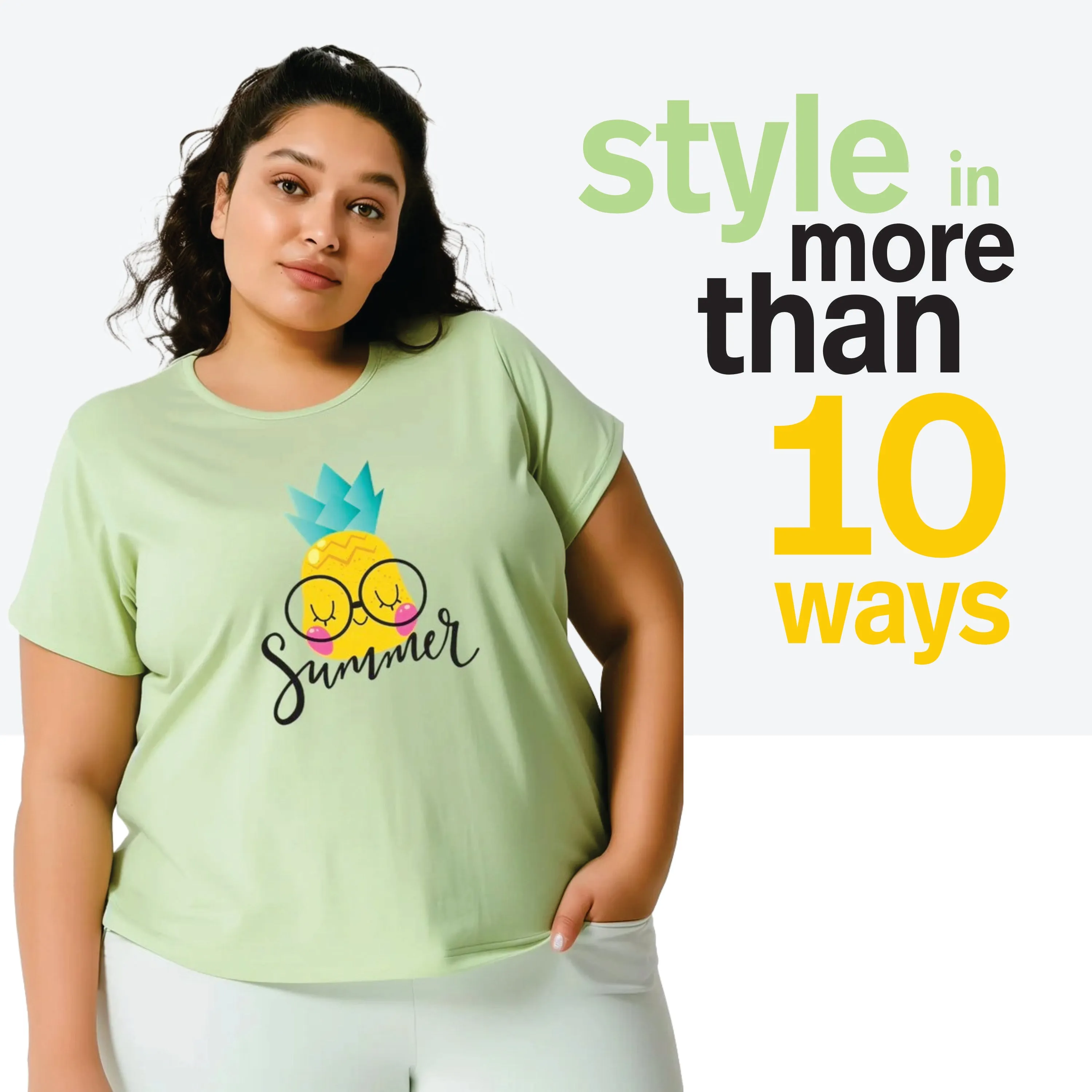 Summer Vibes Plus Size Women T-Shirt