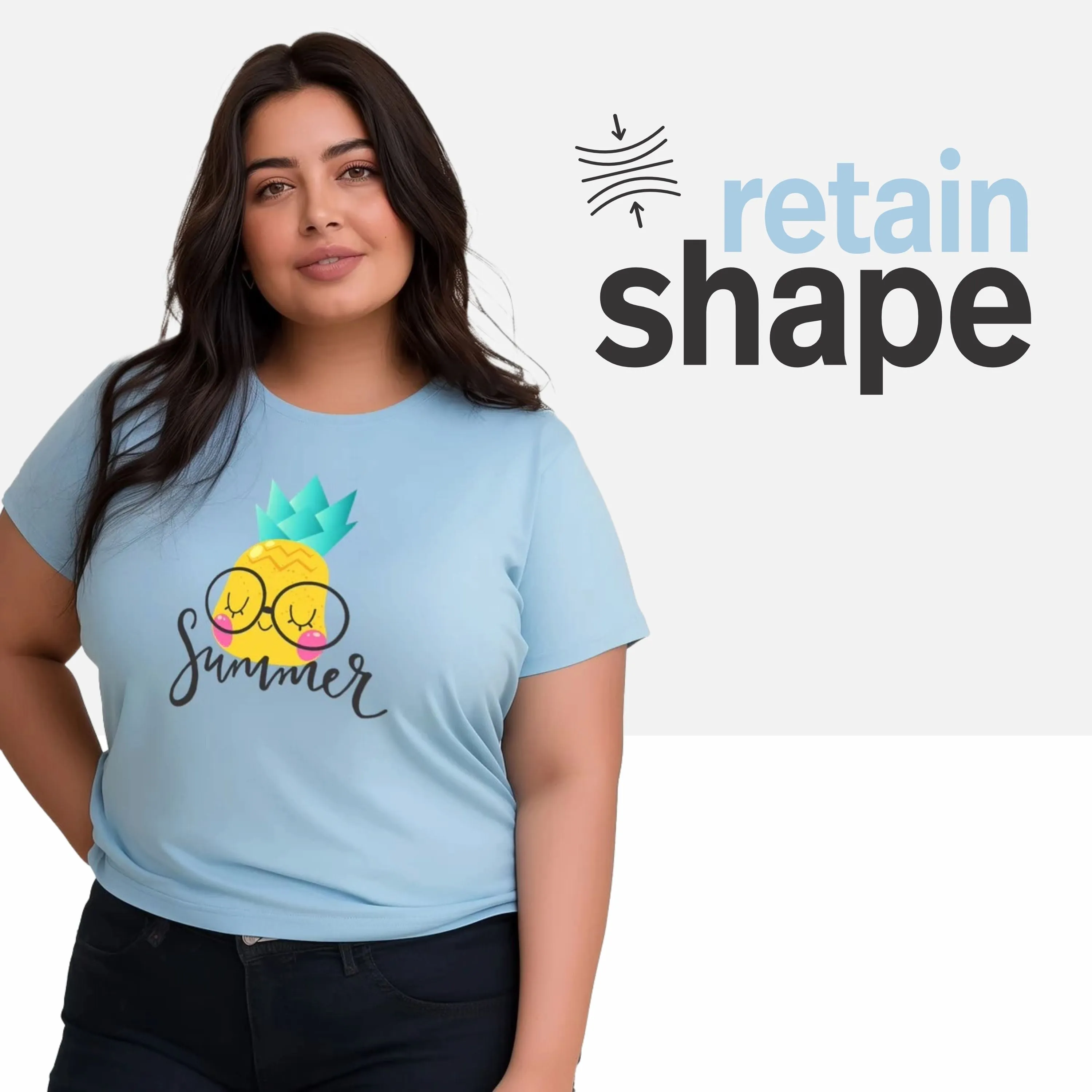 Summer Vibes Plus Size Women T-Shirt