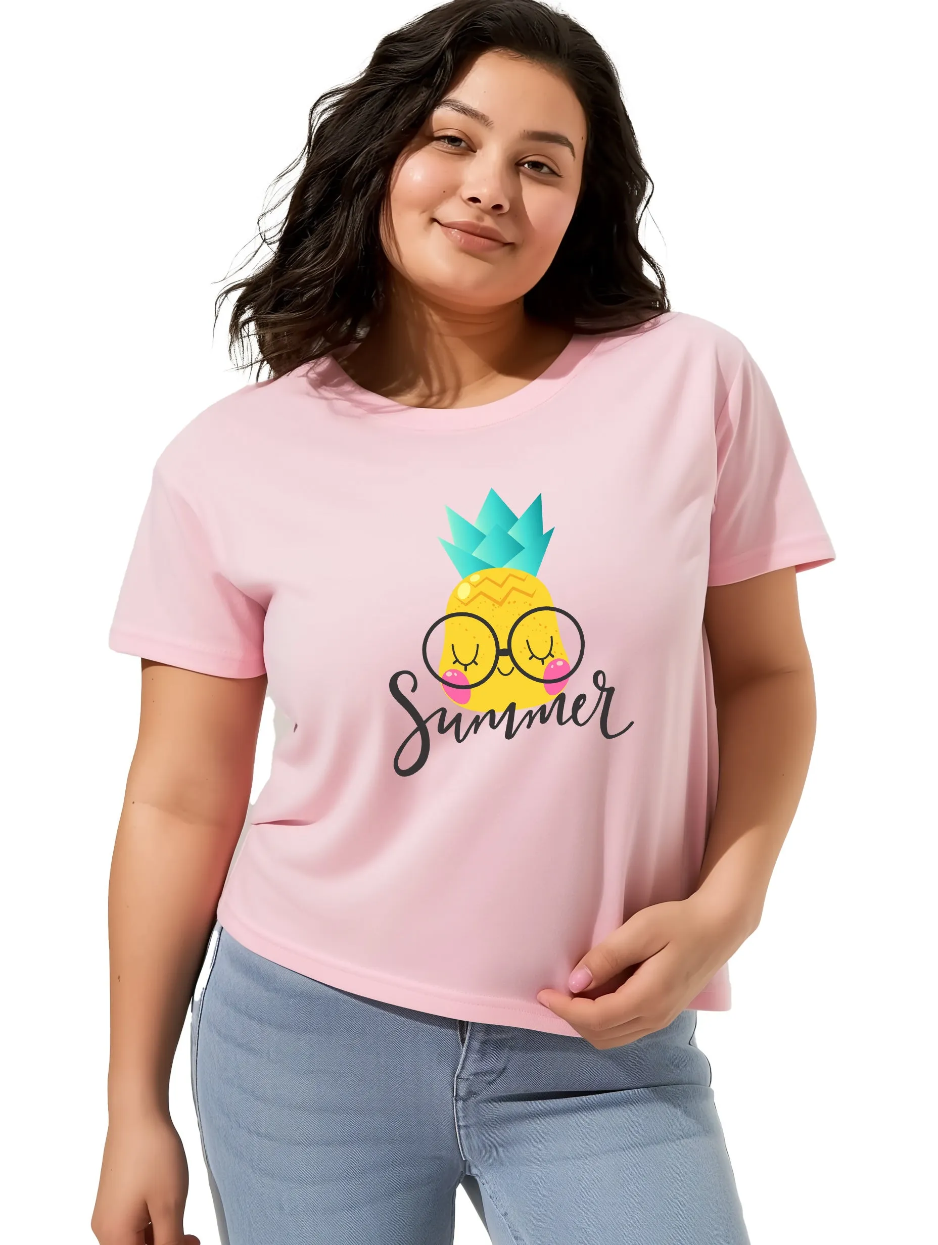 Summer Vibes Plus Size Women T-Shirt