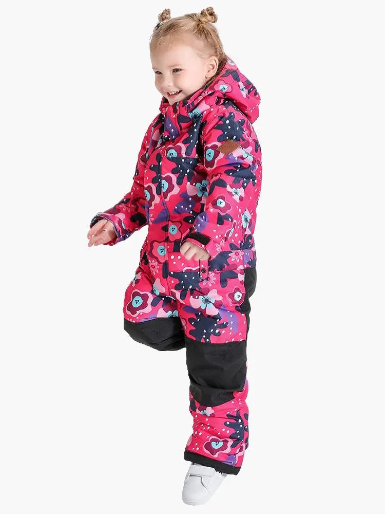 TreadSnow Flower Kids Snowboard One Picec Suit