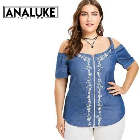 Tunic Denim Tops Women