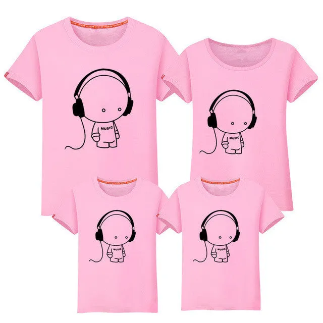 VIDMID Family matching clothes mother daughter son outfits cotton short-sleeve T-shirt family look father baby clothing 6001 28