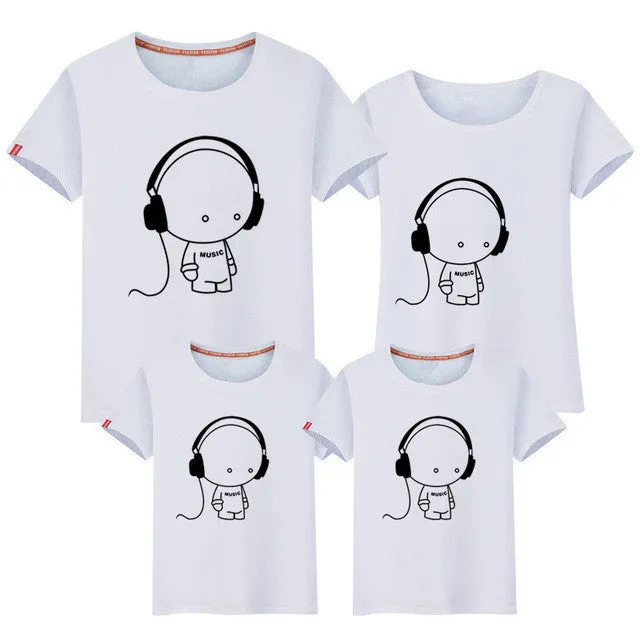 VIDMID Family matching clothes mother daughter son outfits cotton short-sleeve T-shirt family look father baby clothing 6001 28