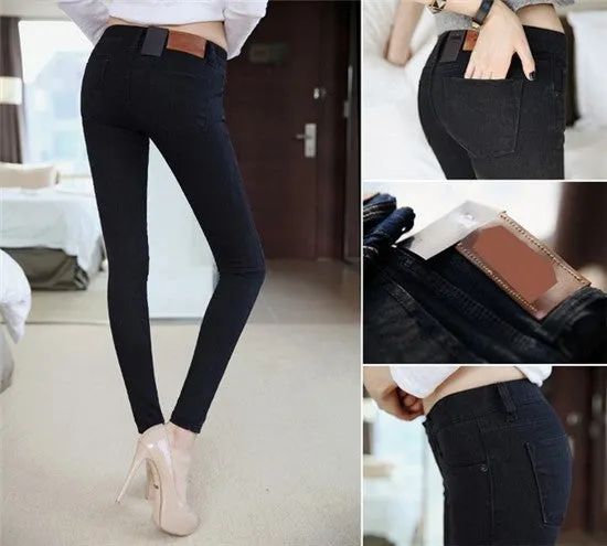 Women Sexy Pencil Denim Jeans Slim Ladies'Brand Stretch Skinny Jeans Casual Pants Summer Spring Capris Plus Size 32 Jeans