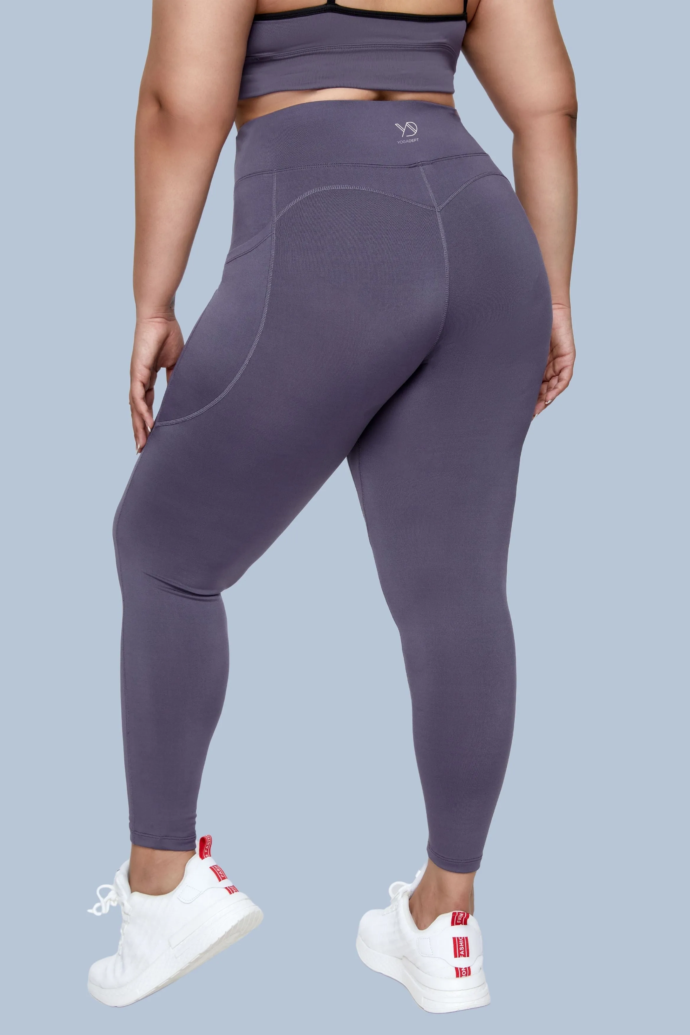 Women's Plus Size Pockets High Waisted Leggings