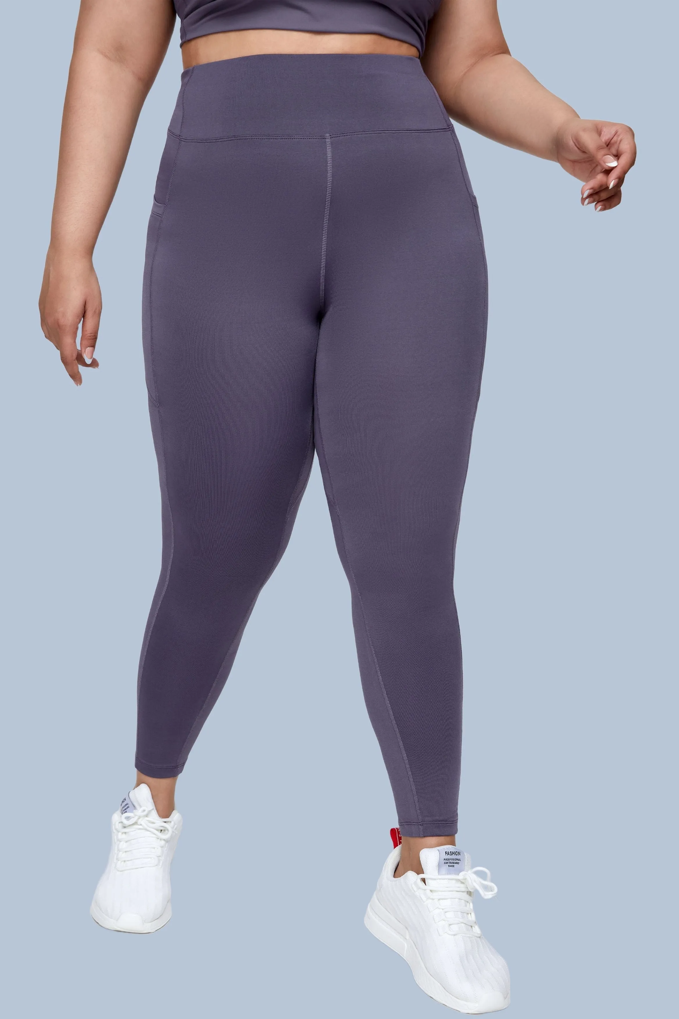 Women's Plus Size Pockets High Waisted Leggings