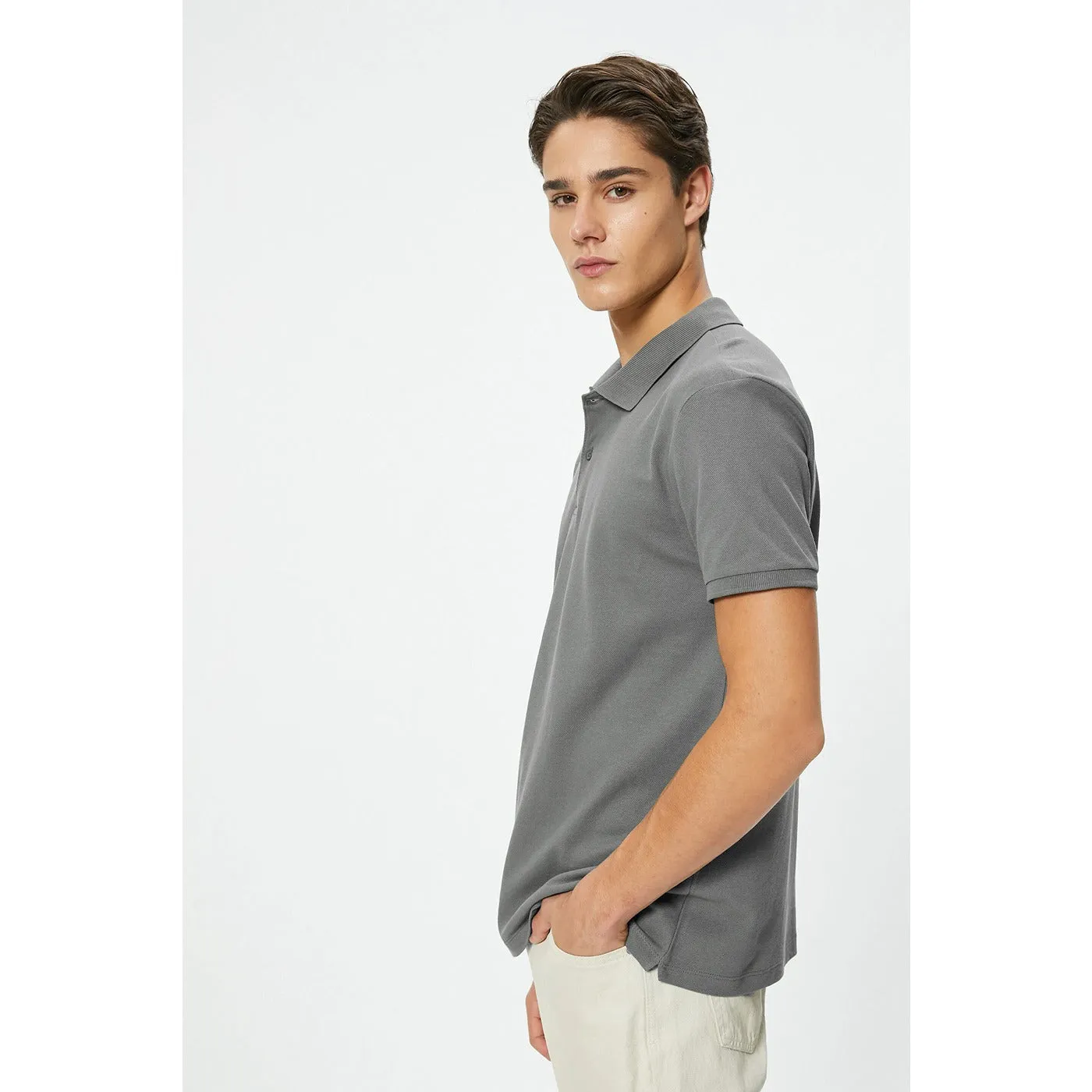 ZR Grey Slim Fit Polo